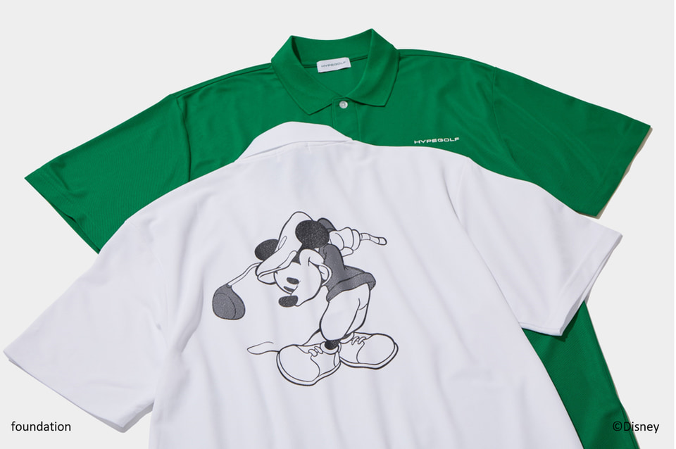 ミッキーとドナルド柄のゴルフ向けポロシャツ発売！ コースを巡って