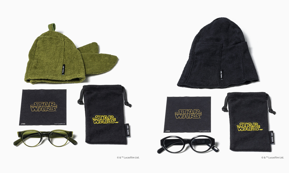 JINS、「スター・ウォーズ」のサ陸両用メガネ。サウナハットになる眼鏡