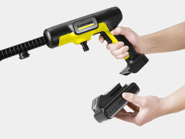 ケルヒャー、電源・水源不要なモバイル高圧洗浄機「OC 5 Handy CB