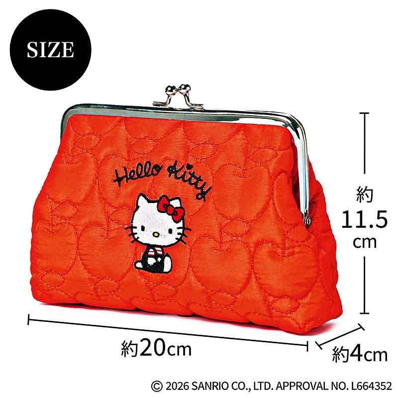 本日発売「ハローキティ」がま口ポーチ付録、リンネル3月号増刊