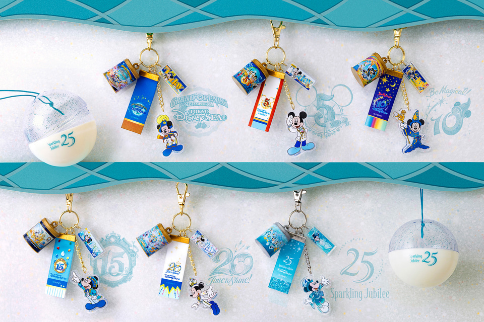 東京ディズニーシー、25周年限定のカプセルトイ発売決定。周年アートの