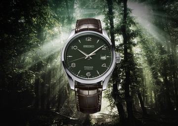 テーラーが手がける「紳士のためのソーラー電波時計」。「セイコー