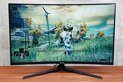 Switchとも良相性な31.5型湾曲ゲーミングモニター「MSI G323CV」、使う