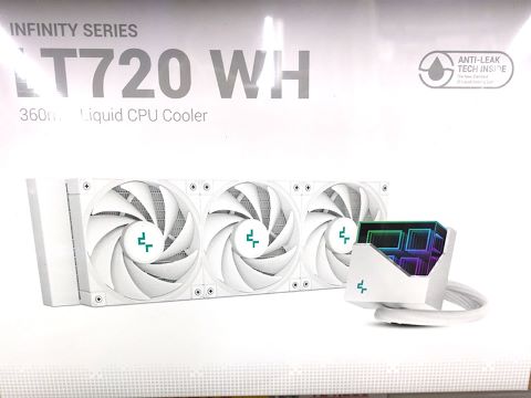 真っ白い簡易水冷CPUクーラーがDeepCoolから、鏡面仕様の水冷ブロック