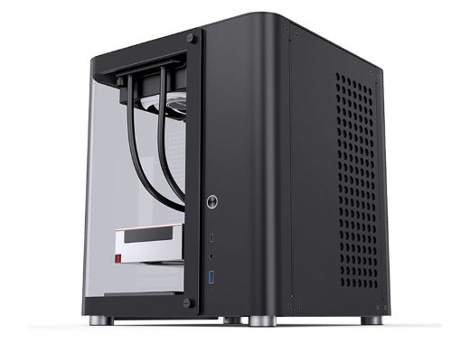 内部がよく見える曲面ガラス採用PCケース「JONSBO TK-1」にブラック