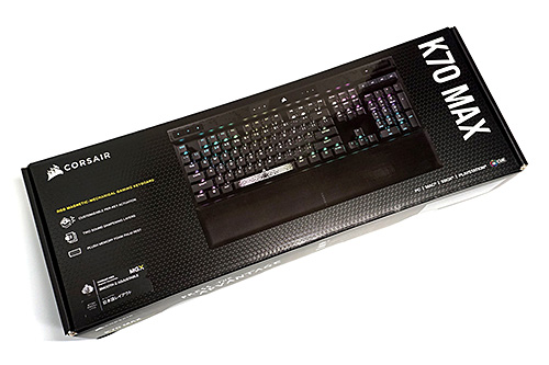 ラピッドトリガーに0.1mm単位の感度調整、ゲーミングキーボード「K70