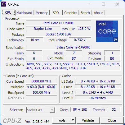 インテル Core i9 プロセッサー 14900Kを電力リミット・チューニングで