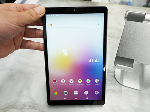 Android 12対応の8型タブレット「docomo dtab Compact」が11,800円