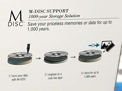 M-DISC書き込みに対応したBlu-rayドライブ「BC-12D2HT」が発売、ASUS製