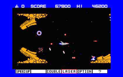 あの「グラディウス」が、ついにPC-8801mkIISRシリーズに移植された