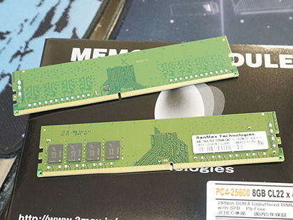 SanMaxのDDR4-3200ネイティブメモリが計4製品、8GB×2枚で税込13,380円