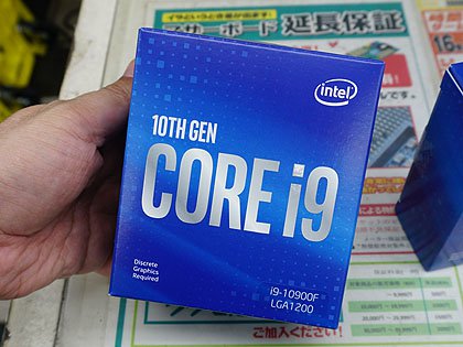 TDP 65Wの「Core i9-10900F」など4モデルがデビュー、GPU非搭載