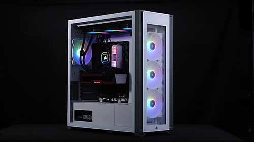 魅せても冷やしてもOK！420mm水冷対応CORSAIR製フルタワーケース「iCUE