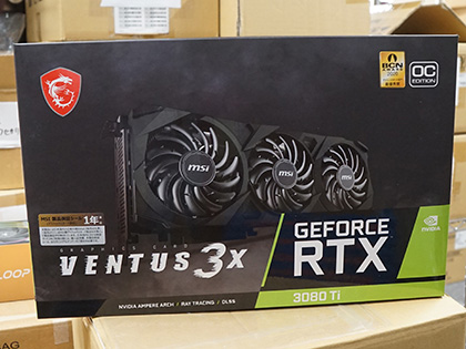 MSIの「GeForce RTX 3080 Ti VENTUS 3X 12G OC」が発売、約22万円