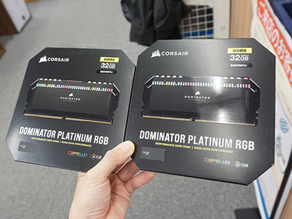 CORSAIRのDDR5メモリが複数入荷、「DOMINATOR PLATINUM RGB」など