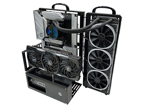 長尾製作所のオープンフレームケースに裏配線マザー対応モデル - AKIBA