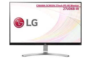 LG、4K/27型のフレームレス液晶。PCソフトごとに自動でOSD設定変更も