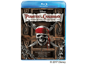 パイレーツ・オブ・カリビアンのBD 4作で8,000円のセット。7月新作公開