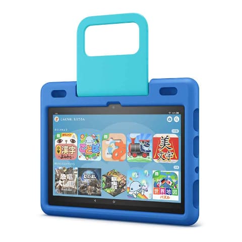 19,980円の「Fire HD 10キッズモデル」。子ども向けオリジナル音楽
