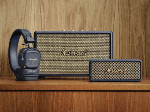 Marshall、ヘッドフォン「MAJOR V」とBTスピーカー2種に新色「Midnight