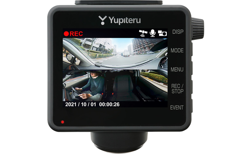 ユピテル、360°カメラ＆リアカメラドラレコ「Q-31R/ZQ-31R」 あおり