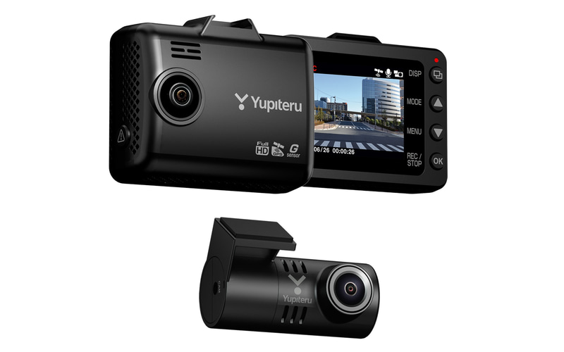 ユピテル、フルHD高画質記録、STARVIS搭載、HDR機能を前後カメラに実現