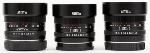 安原製作所、E / RF / Zマウント用の単焦点35mm F1.8レンズ「ANTHY35
