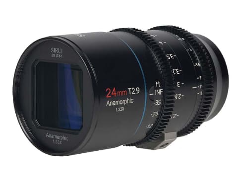 SIRUI、焦点距離24・35・50・75mmのアナモルフィックレンズ4本セット