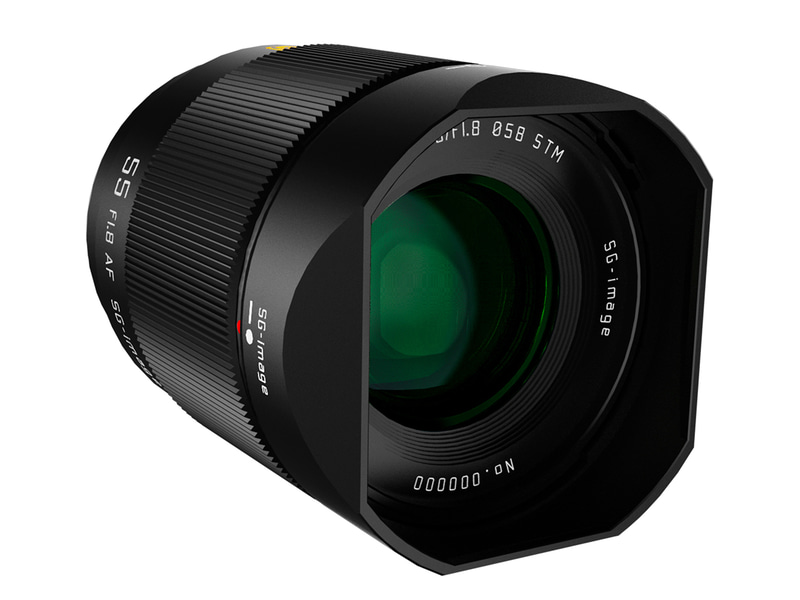 富士フイルムXマウント用のAF単焦点レンズ「SG-image 55mm F1.8 STM