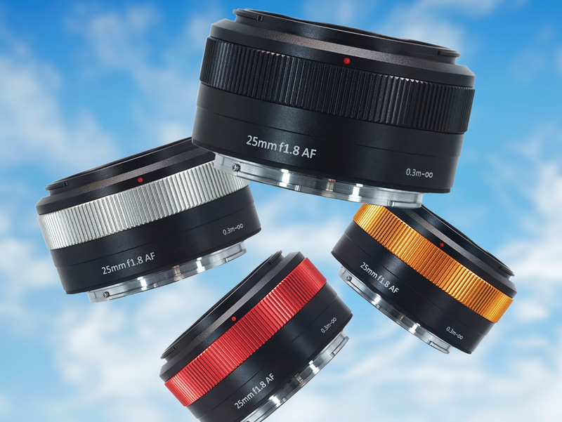 カラーが選べる交換レンズ「SG-image AF 25mm F1.8」がII型に