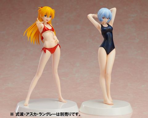 締まったスク水のシワがきわどい！「綾波レイ」の組立フィギュアキット