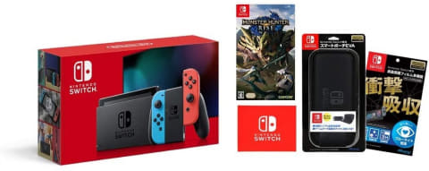 最終値下げ【Nintendo Switch 本体セット】スプラ3・モンハンライズ
