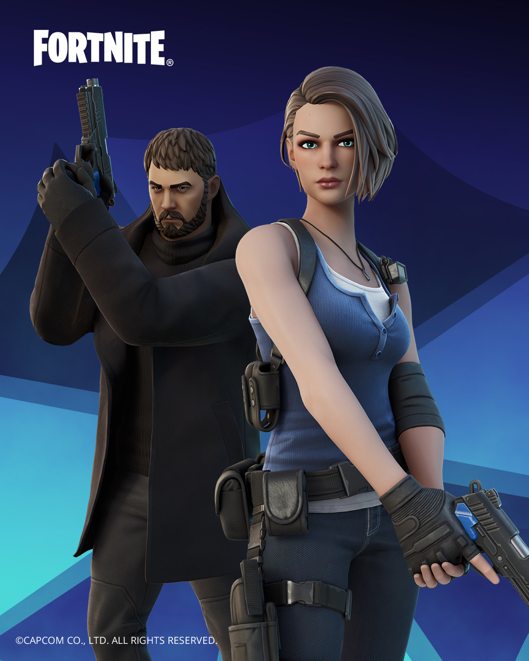 フォートナイト」に「バイオハザード」のクリスとジルが登場