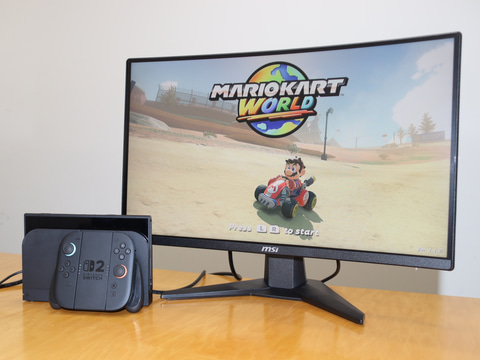 Switch2との相性抜群！ MSI「MAG 242C」を初めてのゲーミングモニター