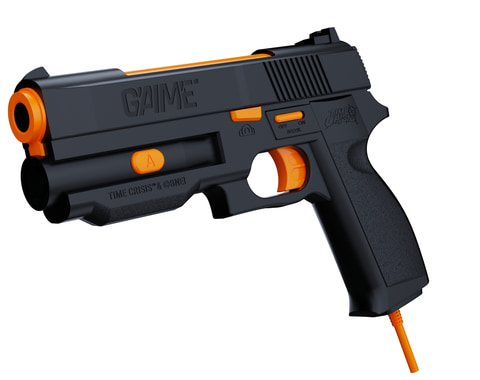 タイムクライシス」をAIガンコンで即プレイ！ 「G'AIM'E」一般販売が