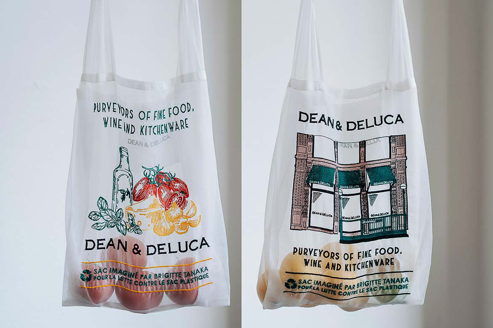 DEAN ＆ DELUCAのルーツを刺繍したエコバッグ「Brigitte Tanaka