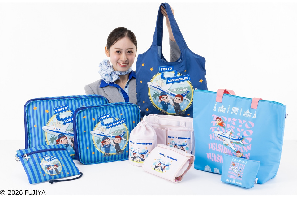 全日空商事、クラシックな制服姿のペコちゃんをデザインしたエコバッグ