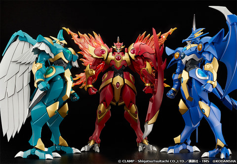 CLAMP原作のアニメ「魔法騎士レイアース」より伝説の3魔神が初の