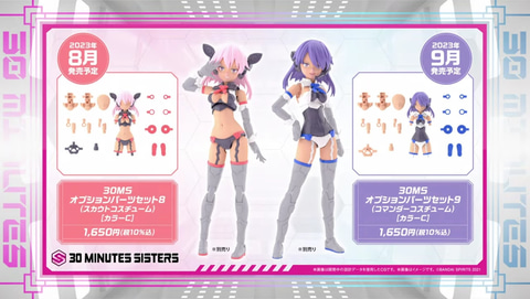 30MS」シリーズ、新規ボディパーツ2種と新たなヘアスタイルセット