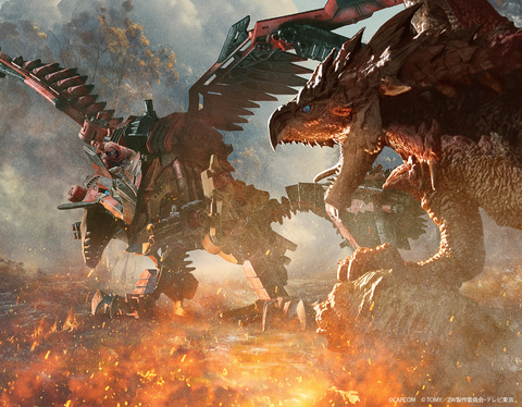 ゾイド×モンハン「ソニックバード レウス」、パッケージアートを公開