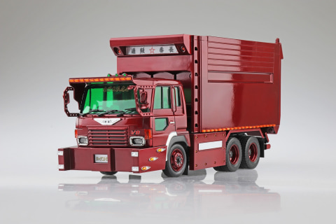 アオシマオンラインショップ限定デカ箱ダンプ「1/32 通販☆番長」が再