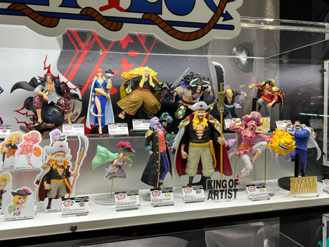 ドラゴンボール」「ナルト」「ワンピース」など様々な作品のプライズ