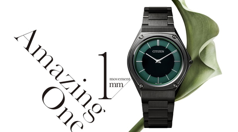 極薄のシチズン エコ・ドライブ ワン、限定の黒×グリーン - Impress Watch