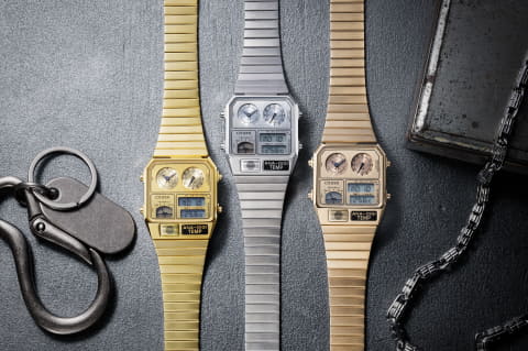 シチズン、レトロな「アナデジテンプ」にフルメタル仕様 - Impress Watch