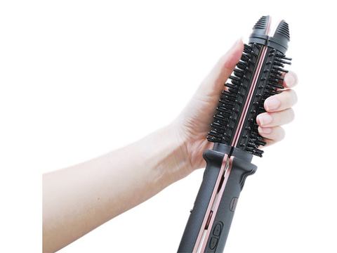 ヤーマン、ブラシ部が熱くならず握れるヘアアイロン「ビューティクル