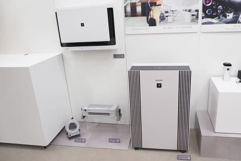 強力加湿で低騒音のプラズマクラスター空気清浄機。本体スリム化