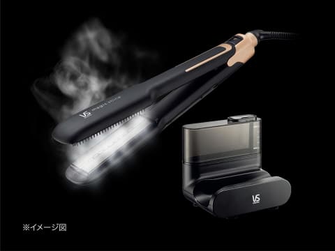 ヴィダルサスーン、高温スチームでストレートが24時間続くヘアアイロン