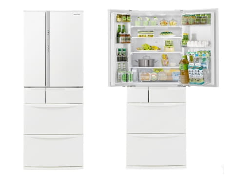 パナソニック、最上段奥のデッドスペースをなくした451L薄型冷蔵庫