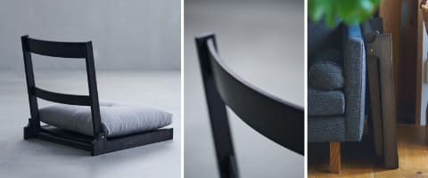 中川政七商店とカリモクが共同開発した座椅子とちゃぶ台 - 家電 Watch