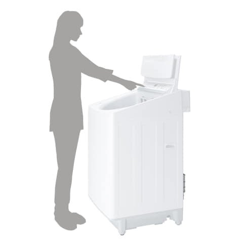 東芝、ウルトラファインバブル洗濯機 タテ型でも出し入れしやすい